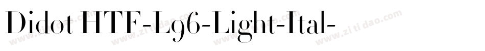 Didot HTF-L96-Light-Ital字体转换